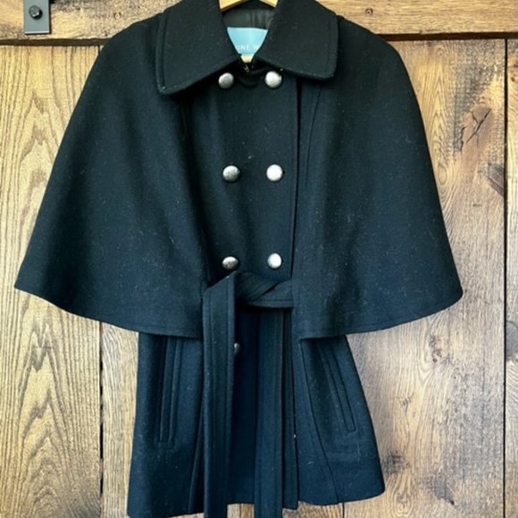 Nine West Naval-Style Belted Winter Pea Coat - Picture 1 of 4